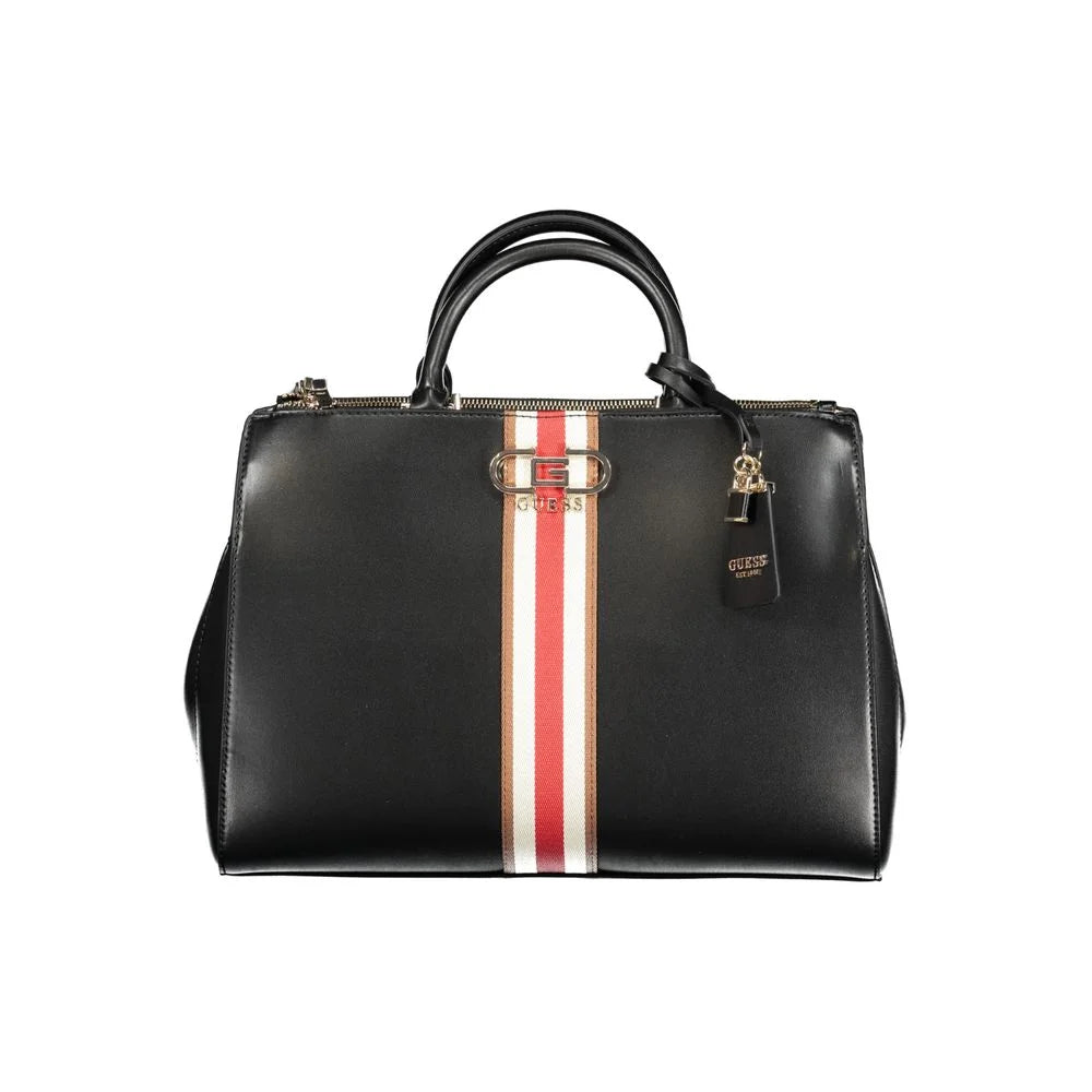 Guess Jeans Black Polyethylene Handbag - Satchel Bags