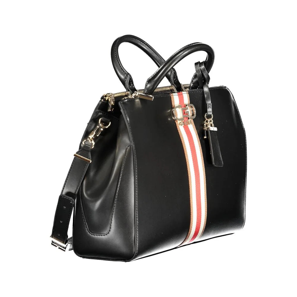 Guess Jeans Black Polyethylene Handbag - Satchel Bags