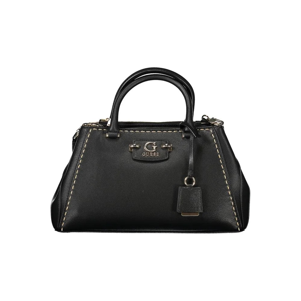 Guess Jeans Black Polyethylene Handbag - Satchel Bags