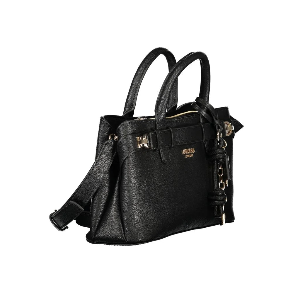 Guess Jeans Black Polyethylene Handbag - Satchel Bags