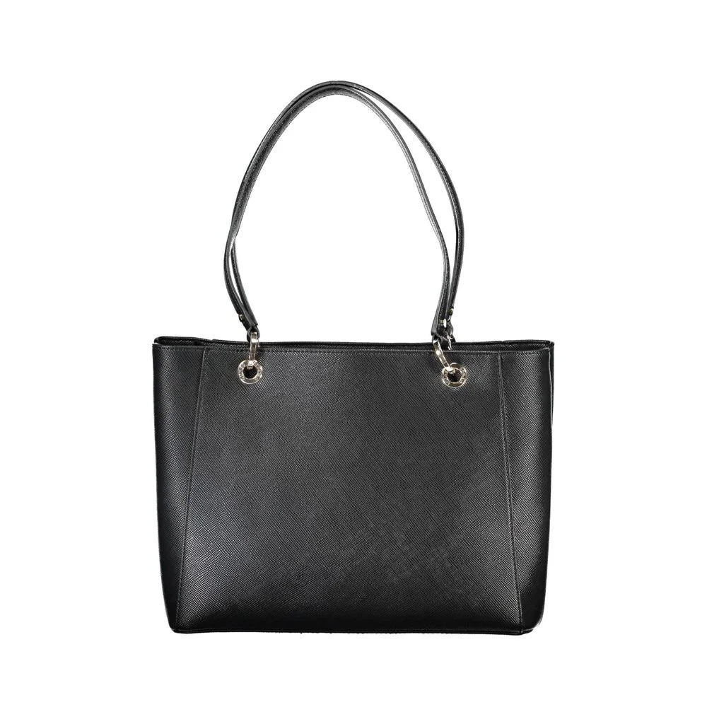 Guess Jeans Black Polyethylene Handbag - Shopper Bags