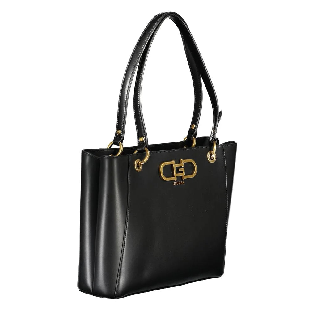 Guess Jeans Black Polyethylene Handbag - Shopper Bags