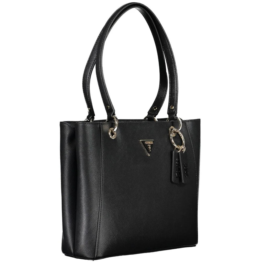 Guess Jeans Black Polyethylene Handbag - Shopper Bags