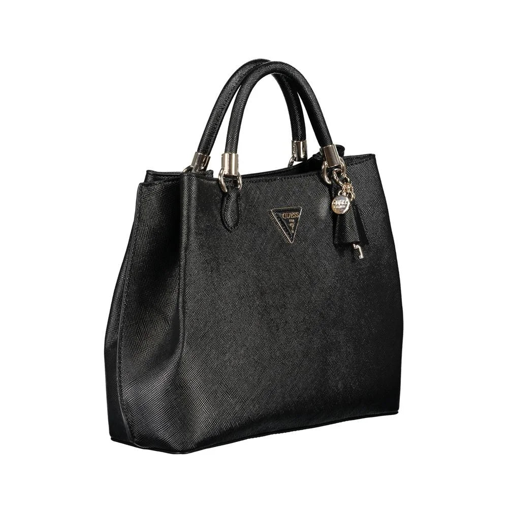 Guess Jeans Black Polyethylene Handbag - Shopper Bags