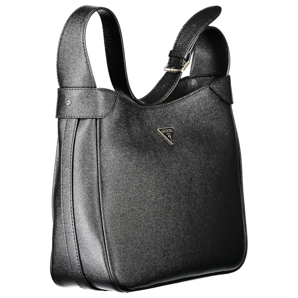 Guess Jeans Black Polyethylene Handbag - Shoulder Bags