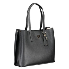 Guess Jeans Black Polyethylene Handbag - Shoulder Bags