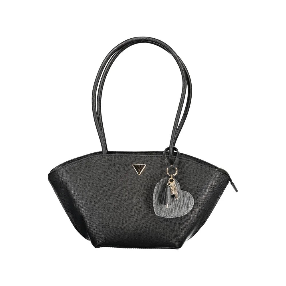 Guess Jeans Black Polyethylene Handbag - Shoulder Bags