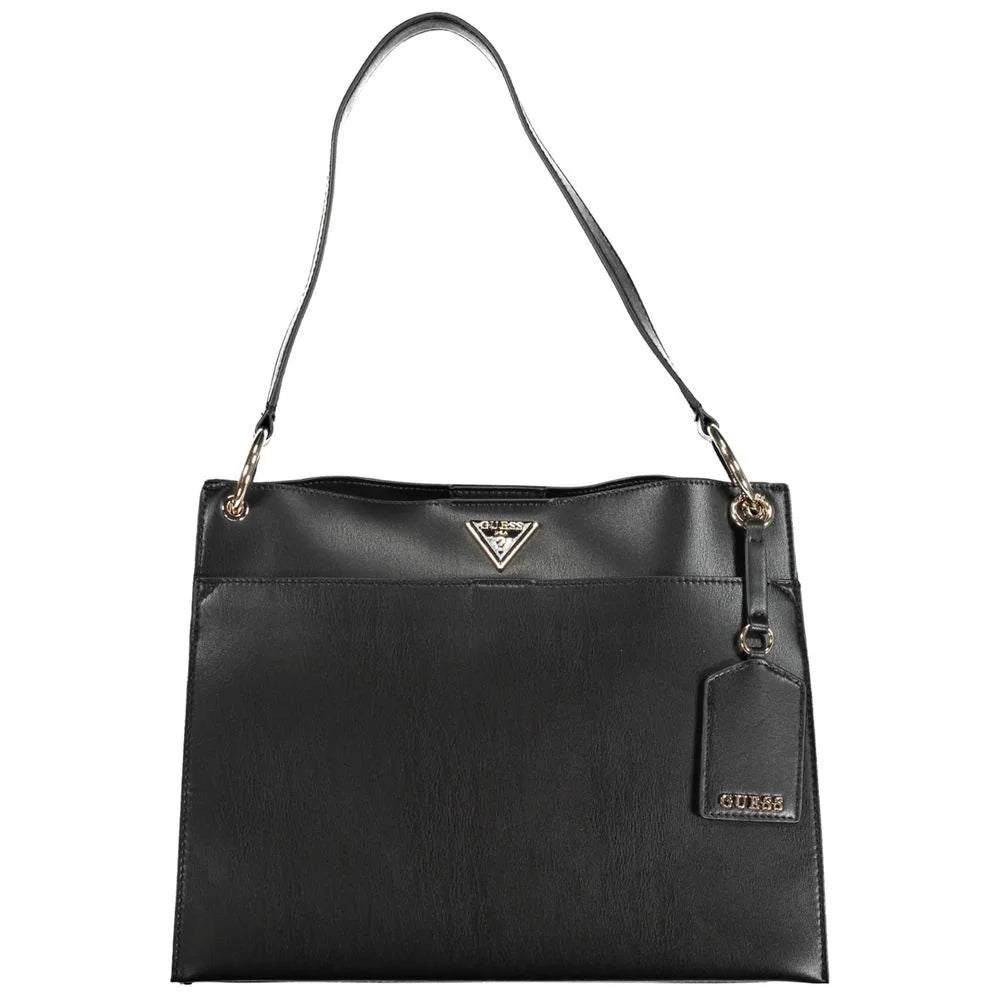 Guess Jeans Black Polyethylene Handbag - Shoulder Bags