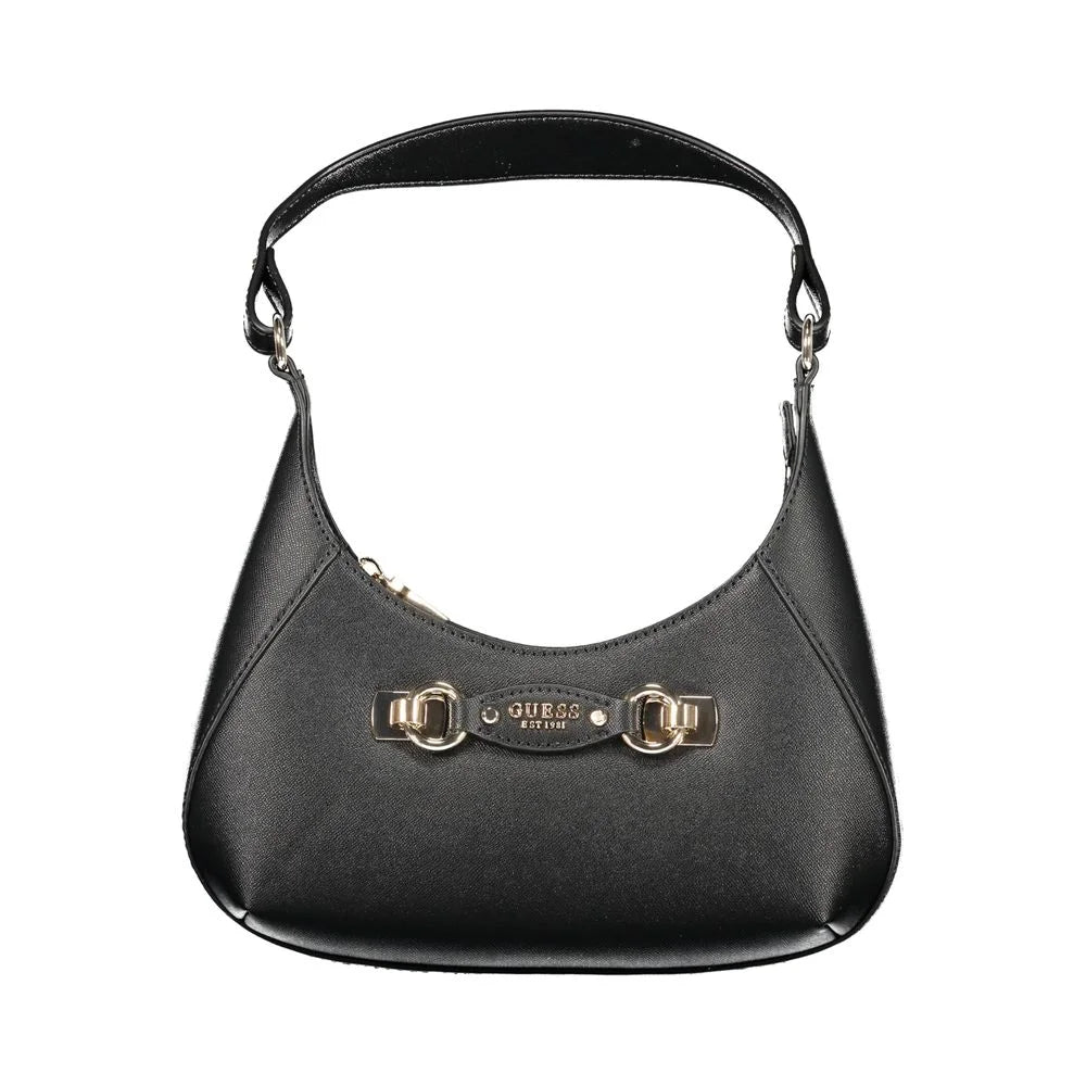 Guess Jeans Black Polyethylene Handbag - Shoulder Bags