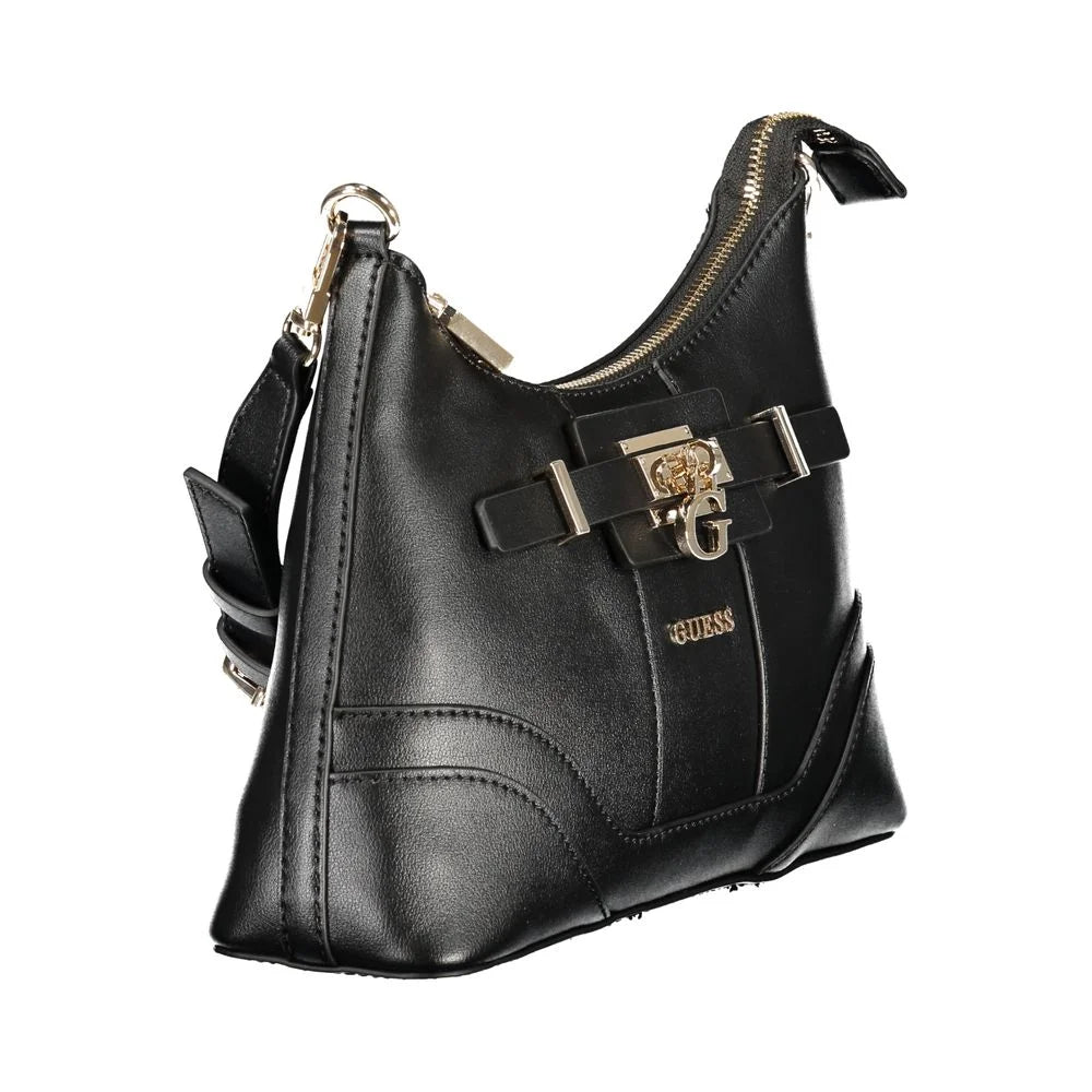 Guess Jeans Black Polyethylene Handbag - Shoulder Bags