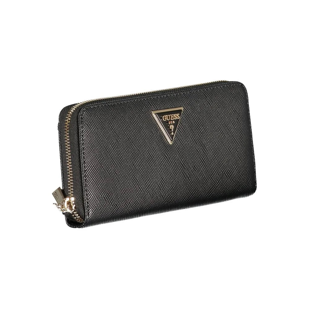 Guess Jeans Black Polyethylene Wallet - Wallets