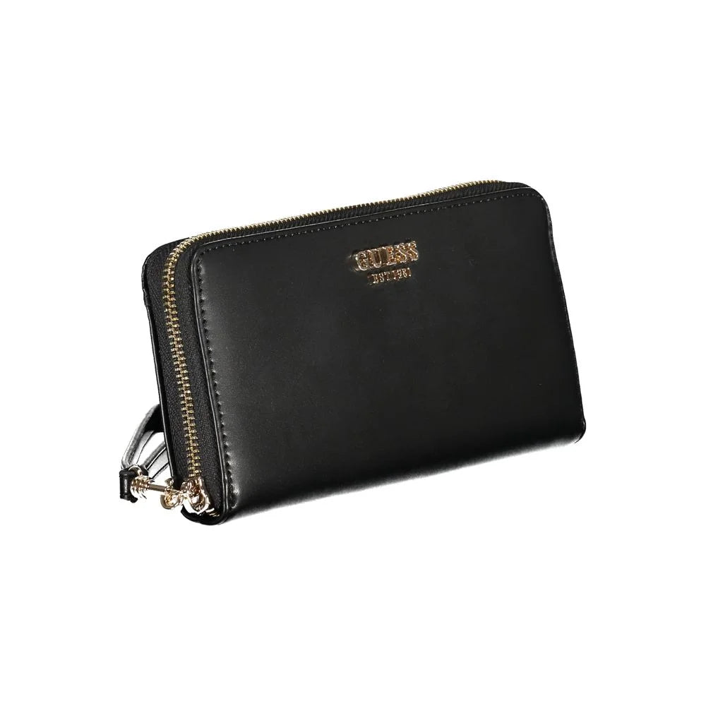 Guess Jeans Black Polyethylene Wallet - Wallets