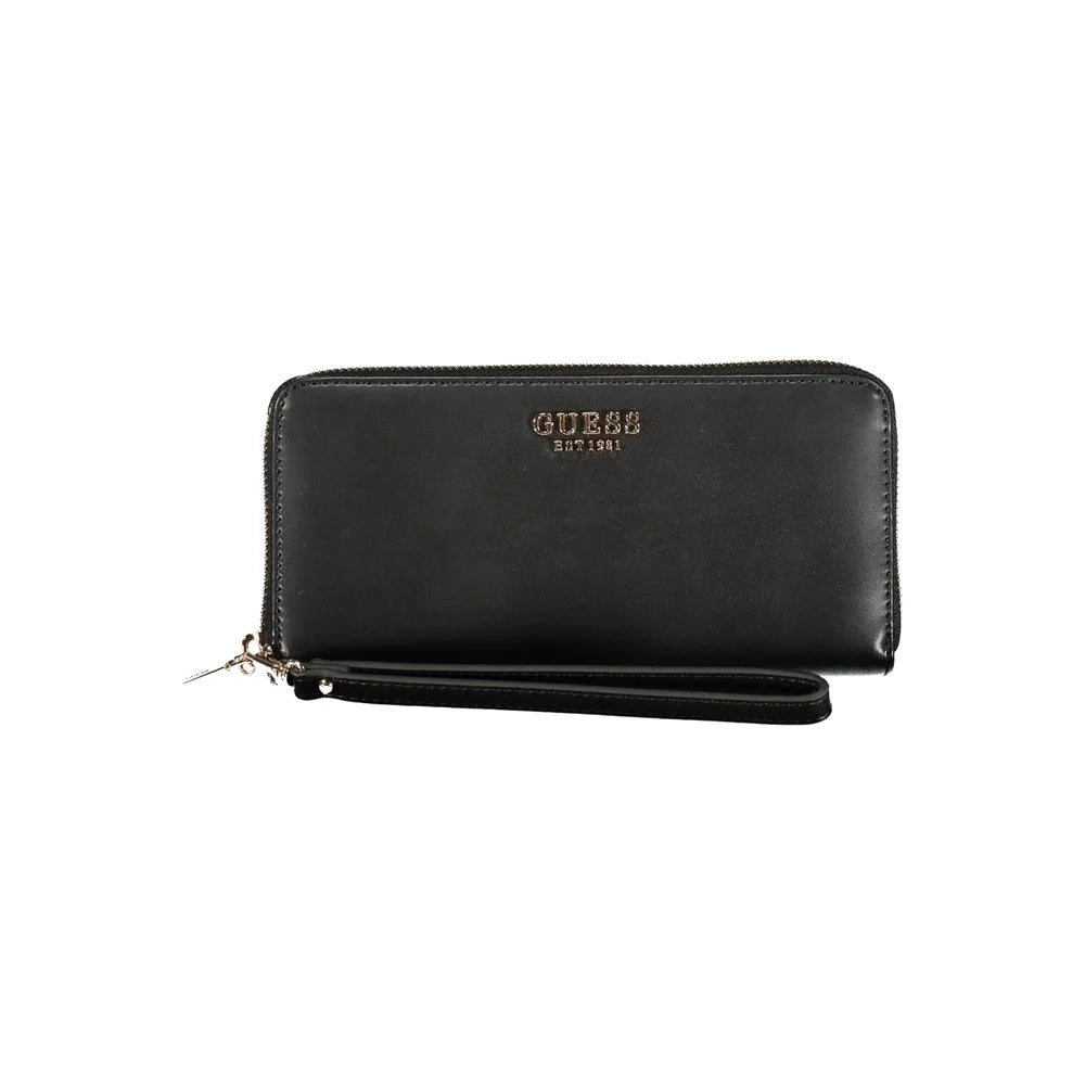 Guess Jeans Black Polyethylene Wallet - Wallets