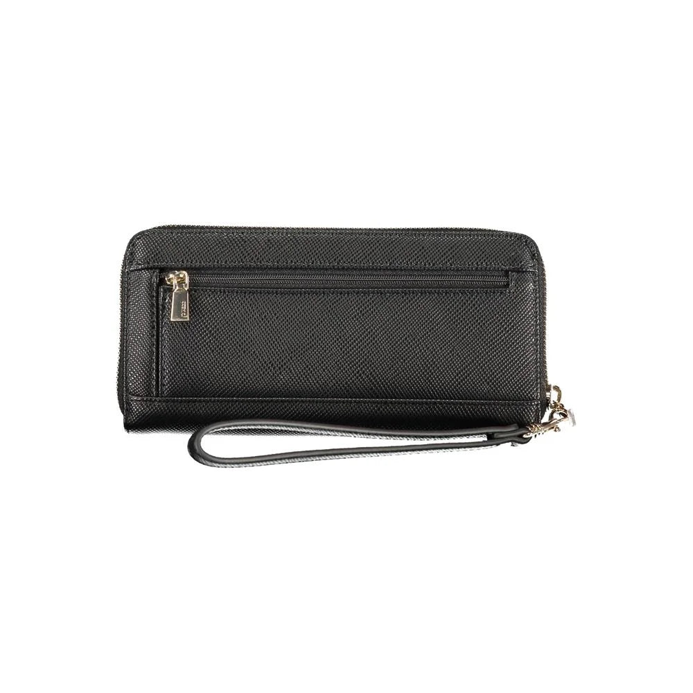 Guess Jeans Black Polyethylene Wallet - Wallets