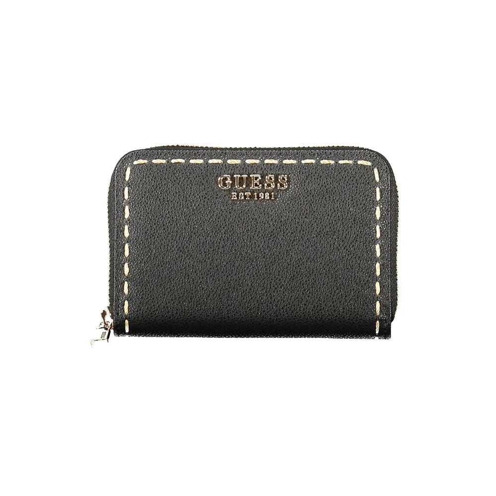 Guess Jeans Black Polyethylene Wallet - Wallets