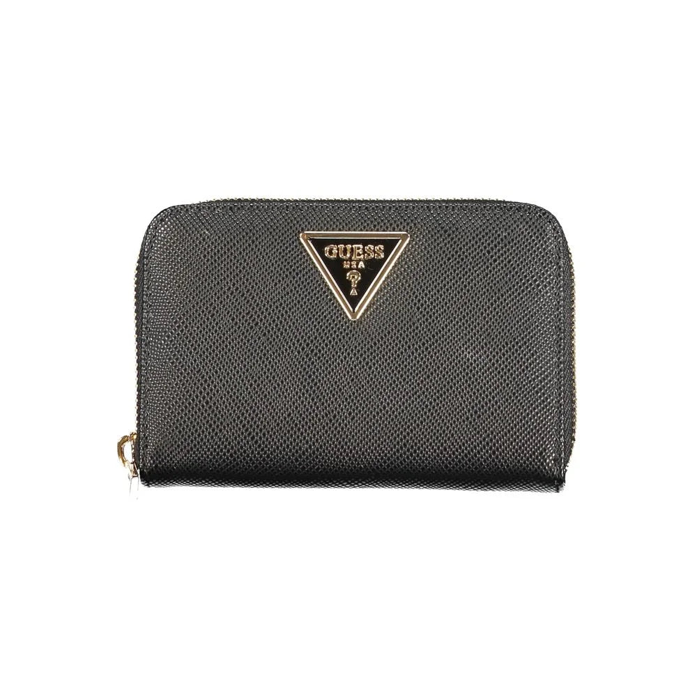 Guess Jeans Black Polyethylene Wallet - Wallets