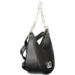 Guess Jeans Black Polyethylene Women Handbag - Half-Moon Bags