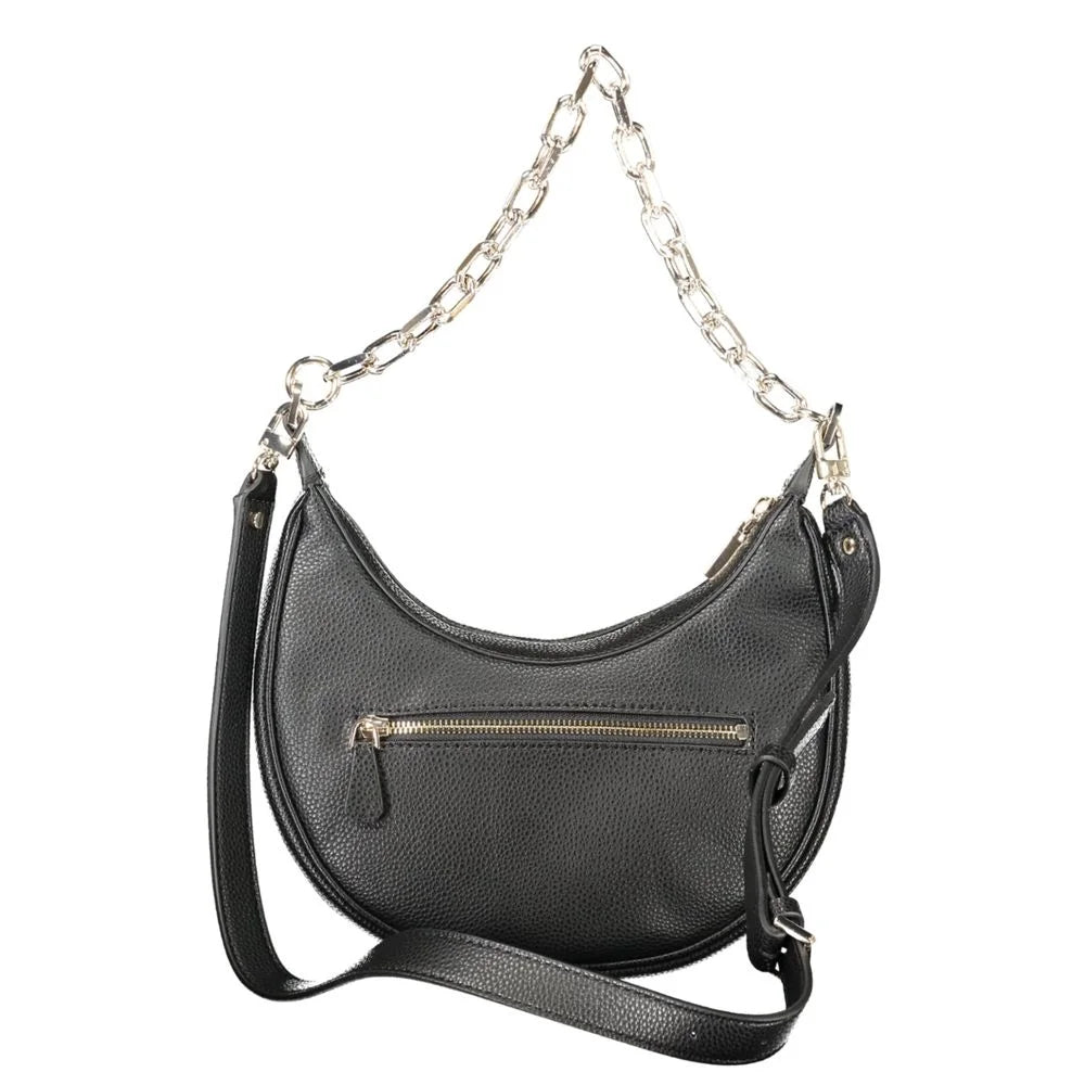 Guess Jeans Black Polyethylene Women Handbag - Half-Moon Bags
