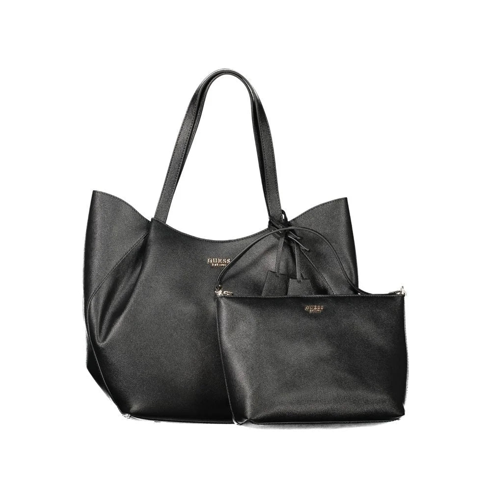 Guess Jeans Black Polyethylene Women Handbag - Shopper Bags