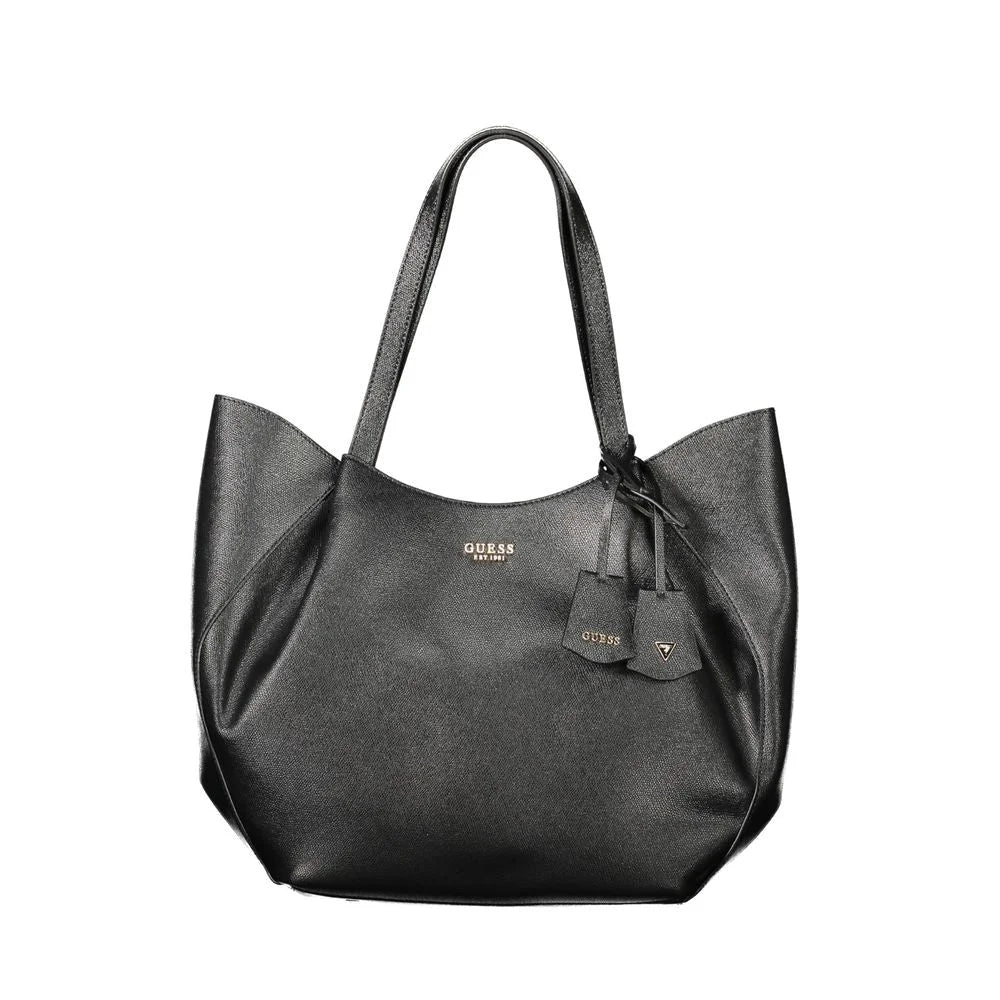 Guess Jeans Black Polyethylene Women Handbag - Shopper Bags