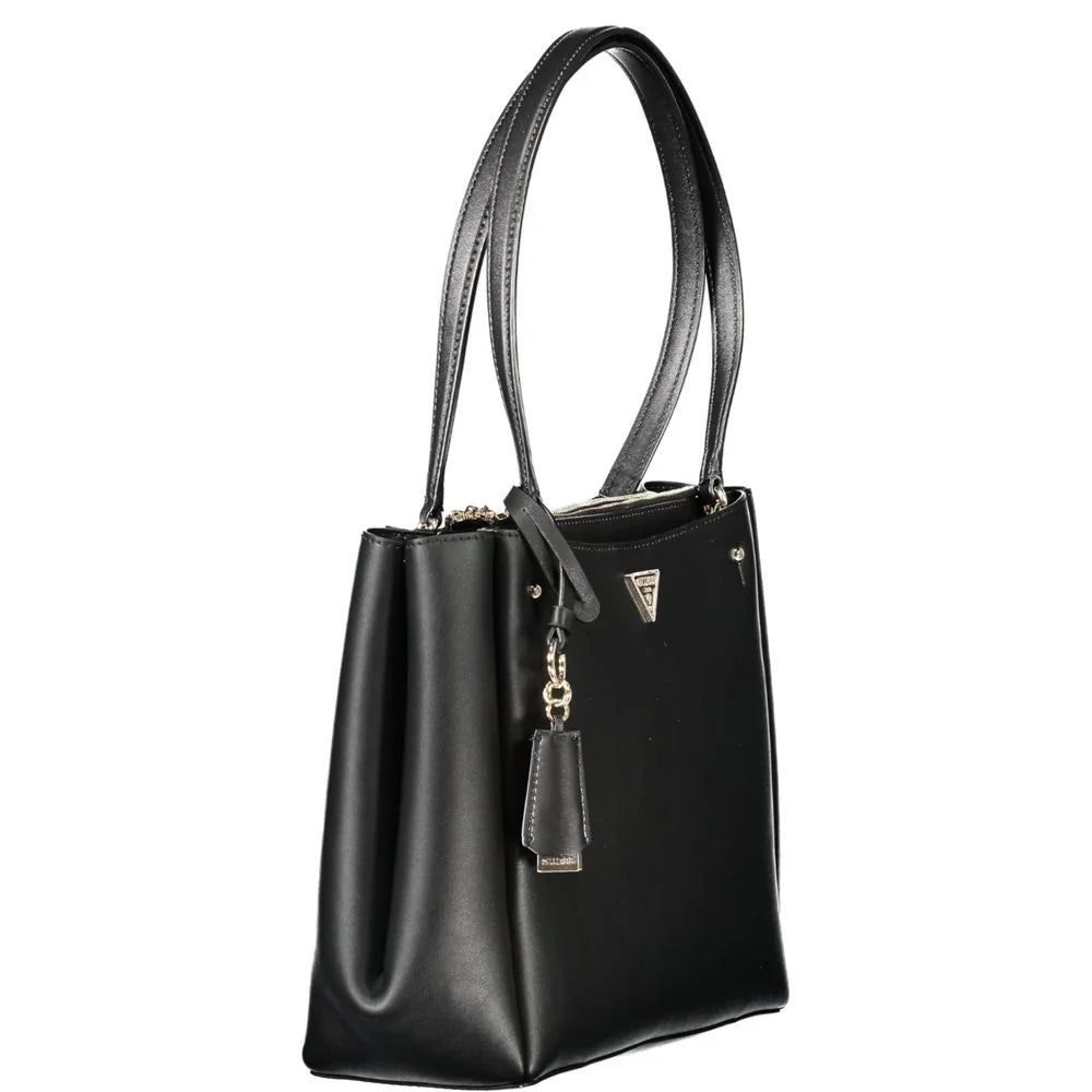 Guess Jeans Black Polyethylene Women Handbag - Shopper Bags