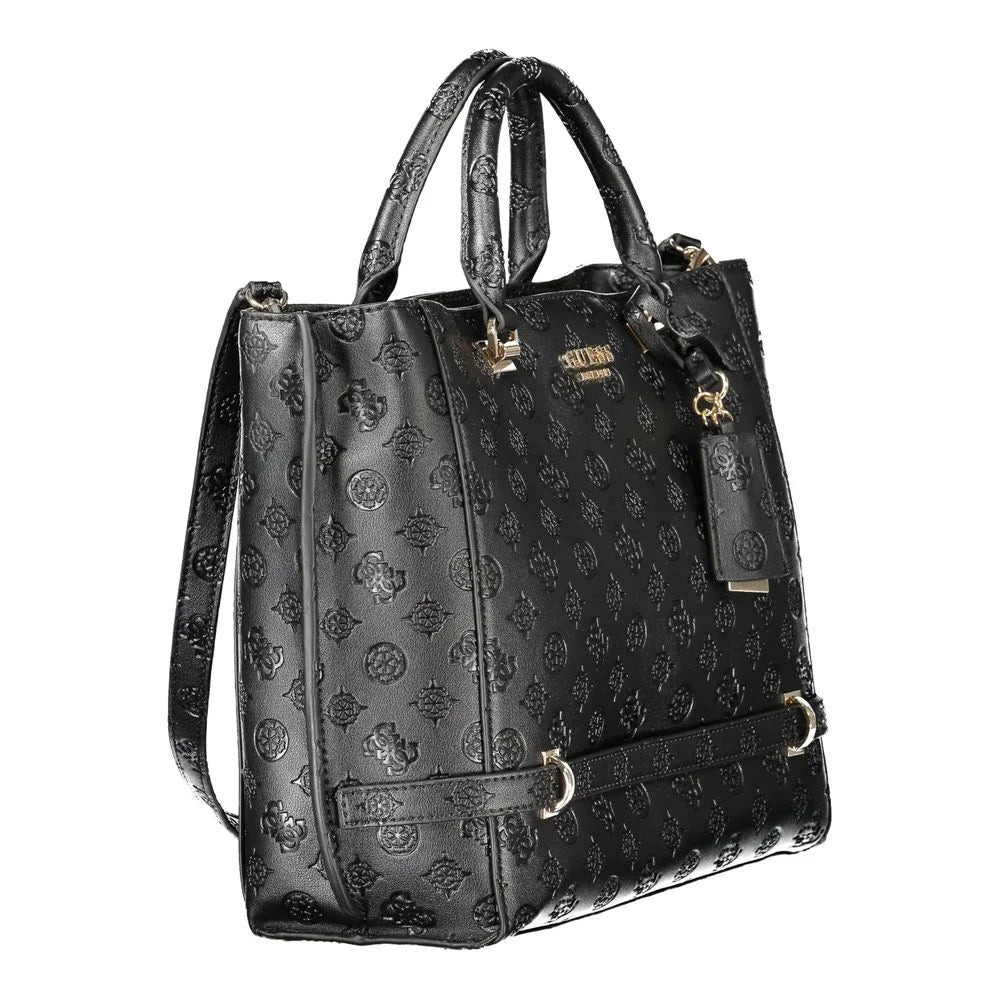 Guess Jeans Black Polyethylene Women Handbag - Shopper Bags