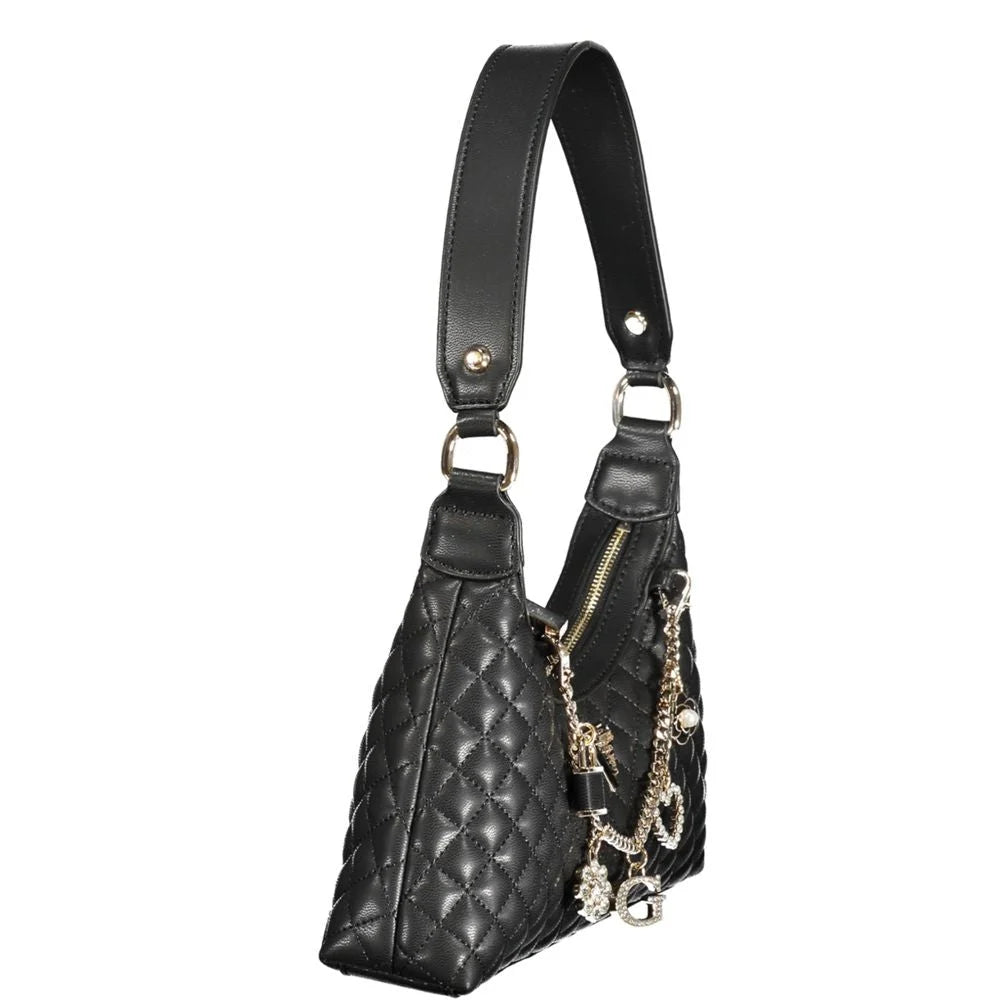 Guess Jeans Black Polyethylene Women Handbag - Shoulder Bags