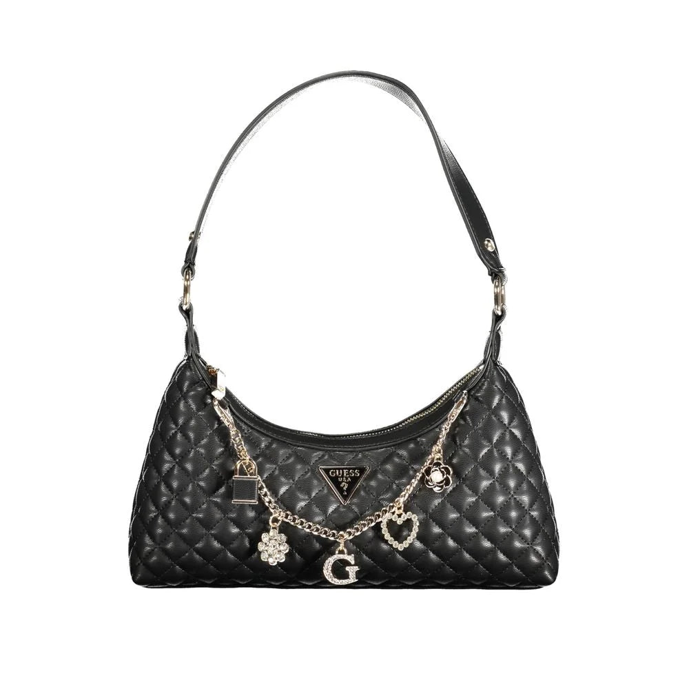 Guess Jeans Black Polyethylene Women Handbag - Shoulder Bags