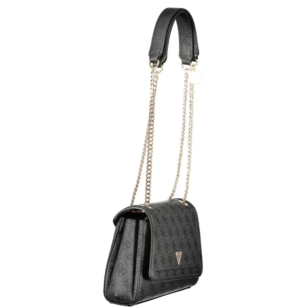 Guess Jeans Black Polyethylene Women Handbag - Shoulder Bags