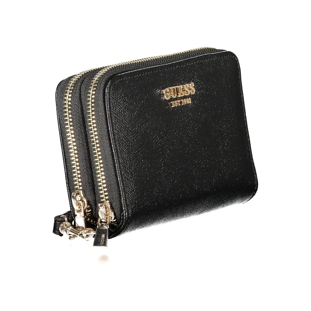 Guess Jeans Black Polyethylene Women Wallet