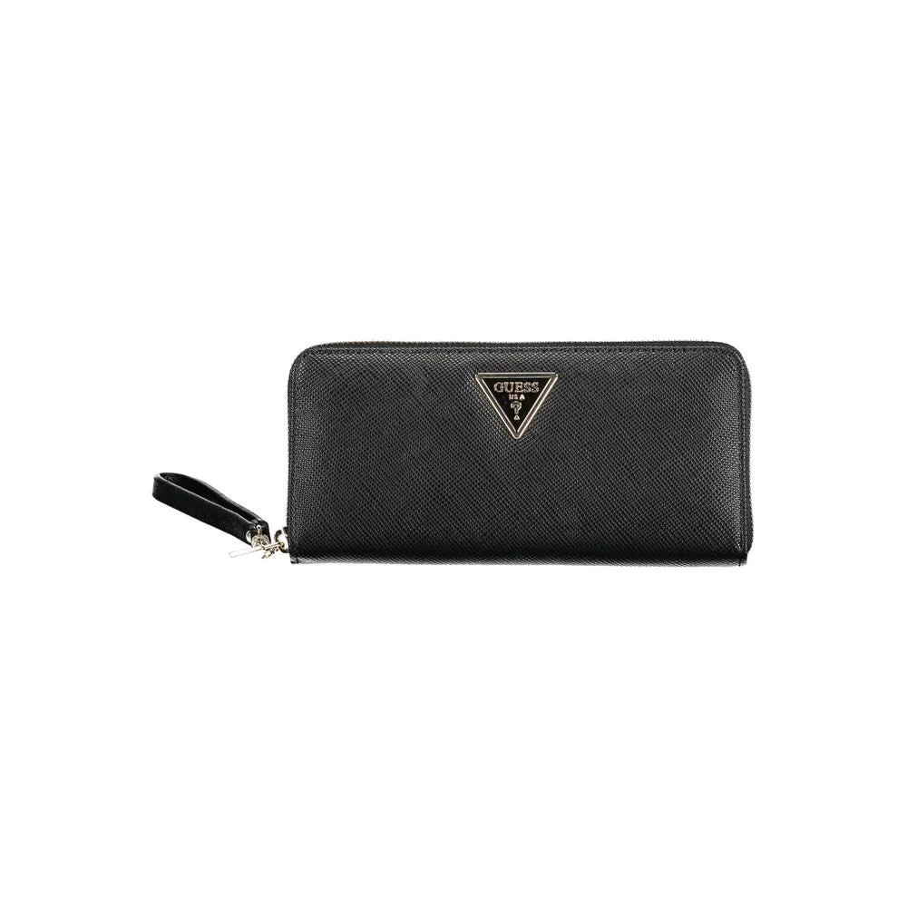 Guess Jeans Black Polyethylene Women Wallet - Wallets