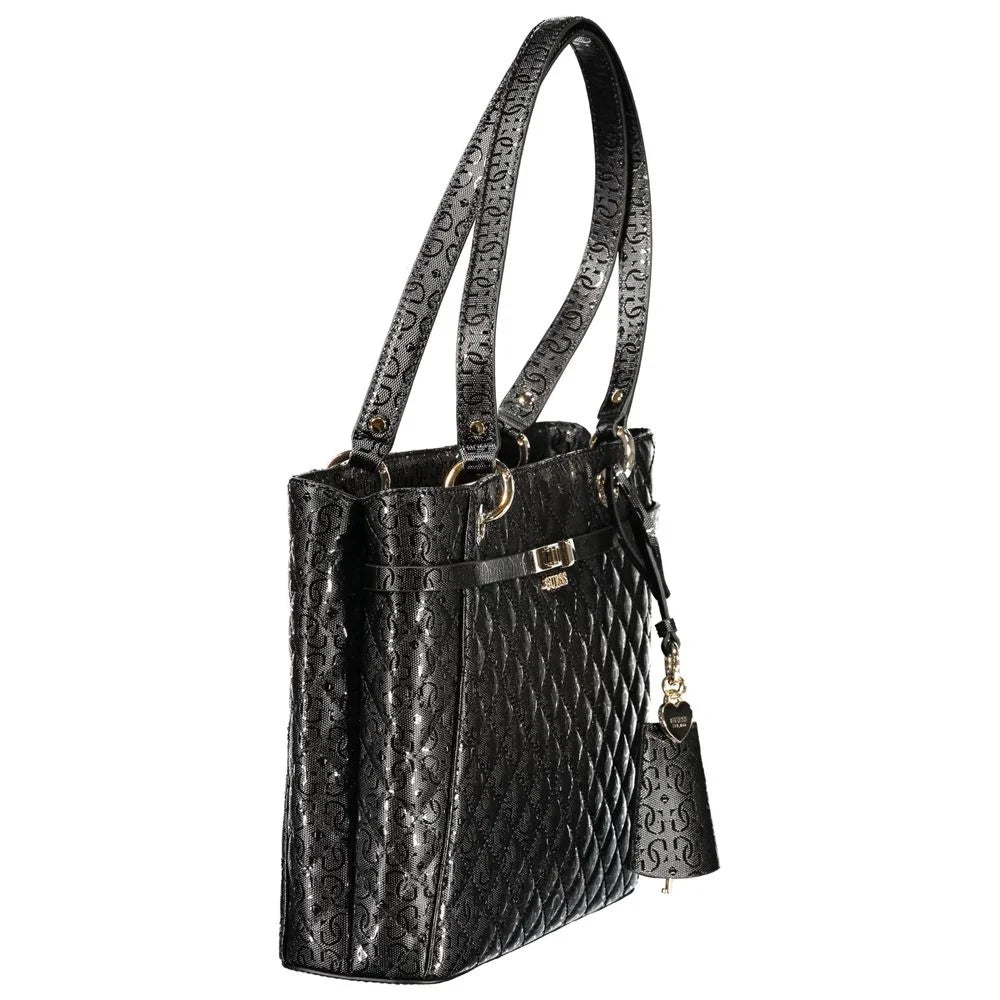 Guess Jeans Black Polyurethane Women’s Handbag