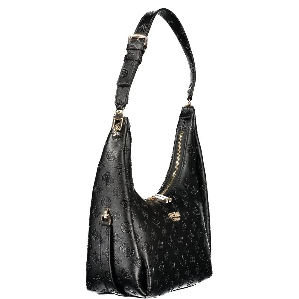 Guess Jeans Black Polyurethane Women’s Handbag