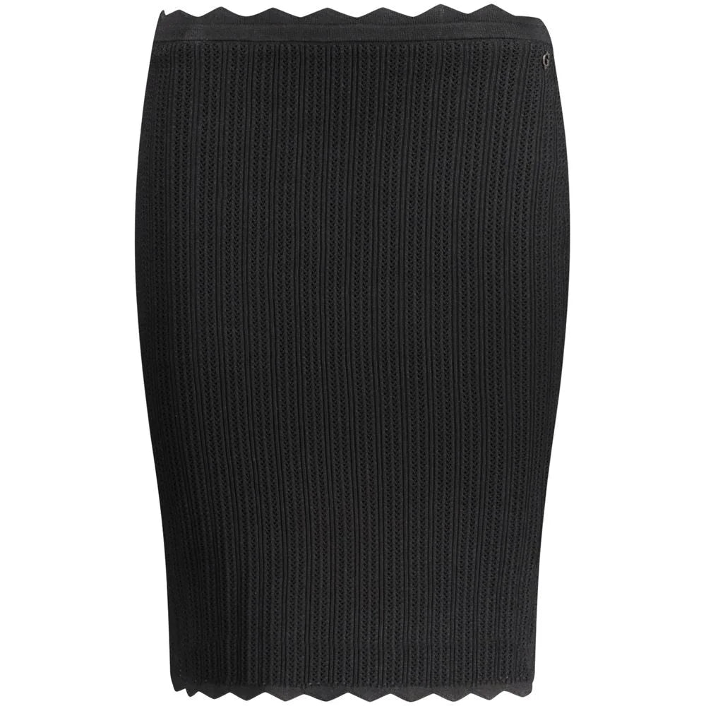 Guess Jeans Black Viscose Skirt - XS - Skirts