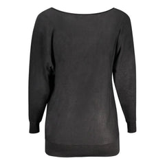 Guess Jeans Black Viscose Sweater - Sweaters