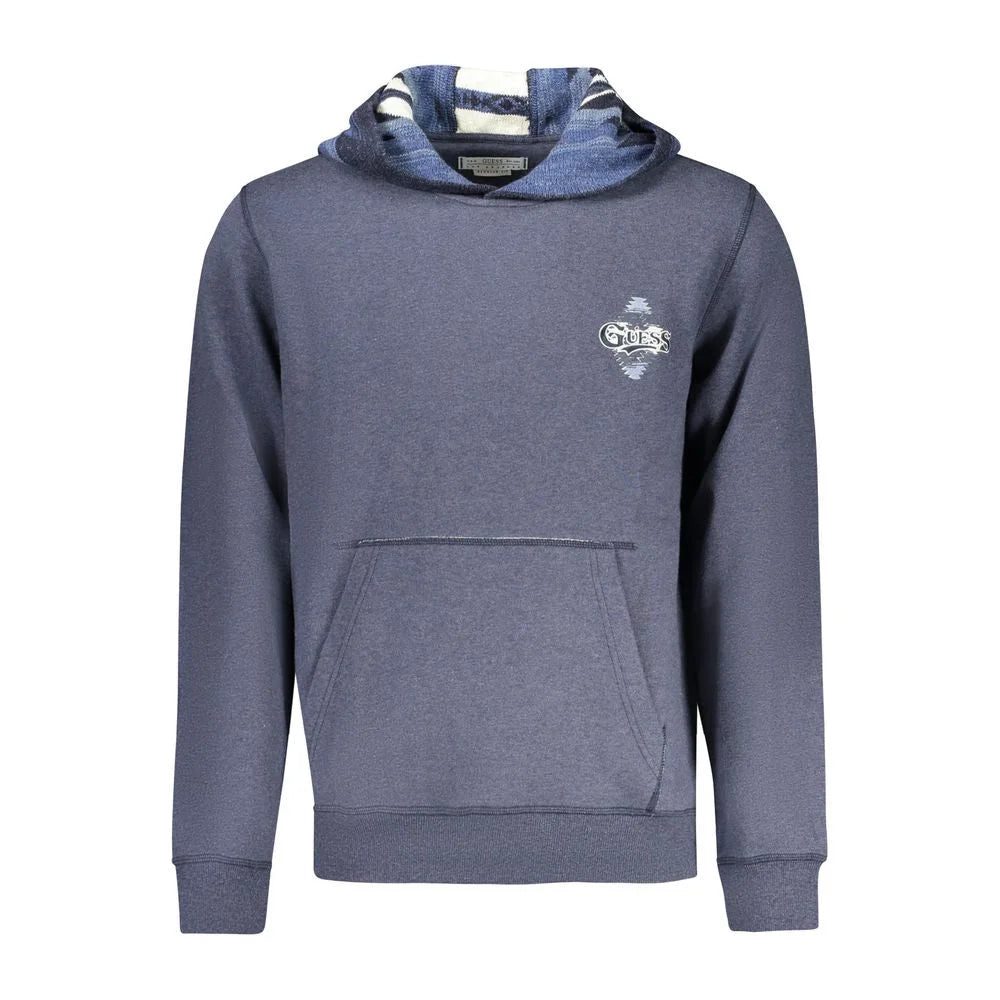 Guess Jeans Blue Cotton Men Sweater - Hoodies