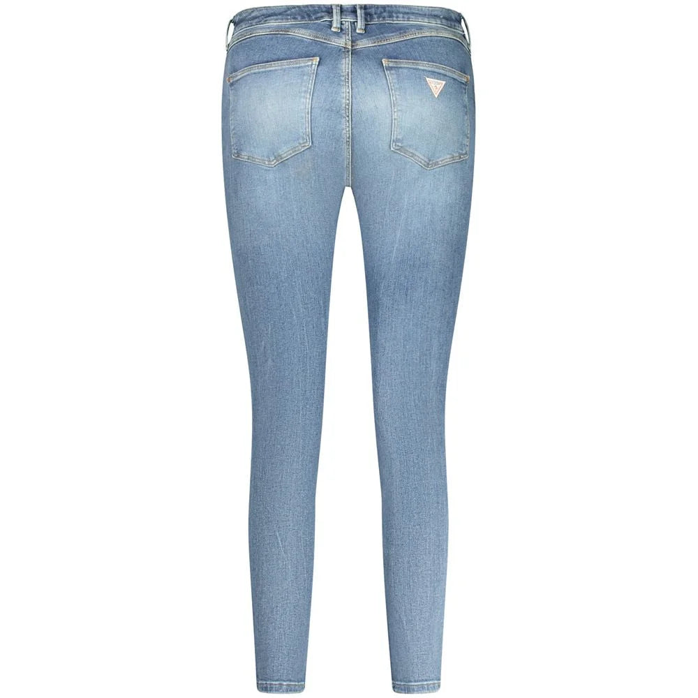 Guess Jeans Blue Recycled Cotton Women Jeans - Jeans