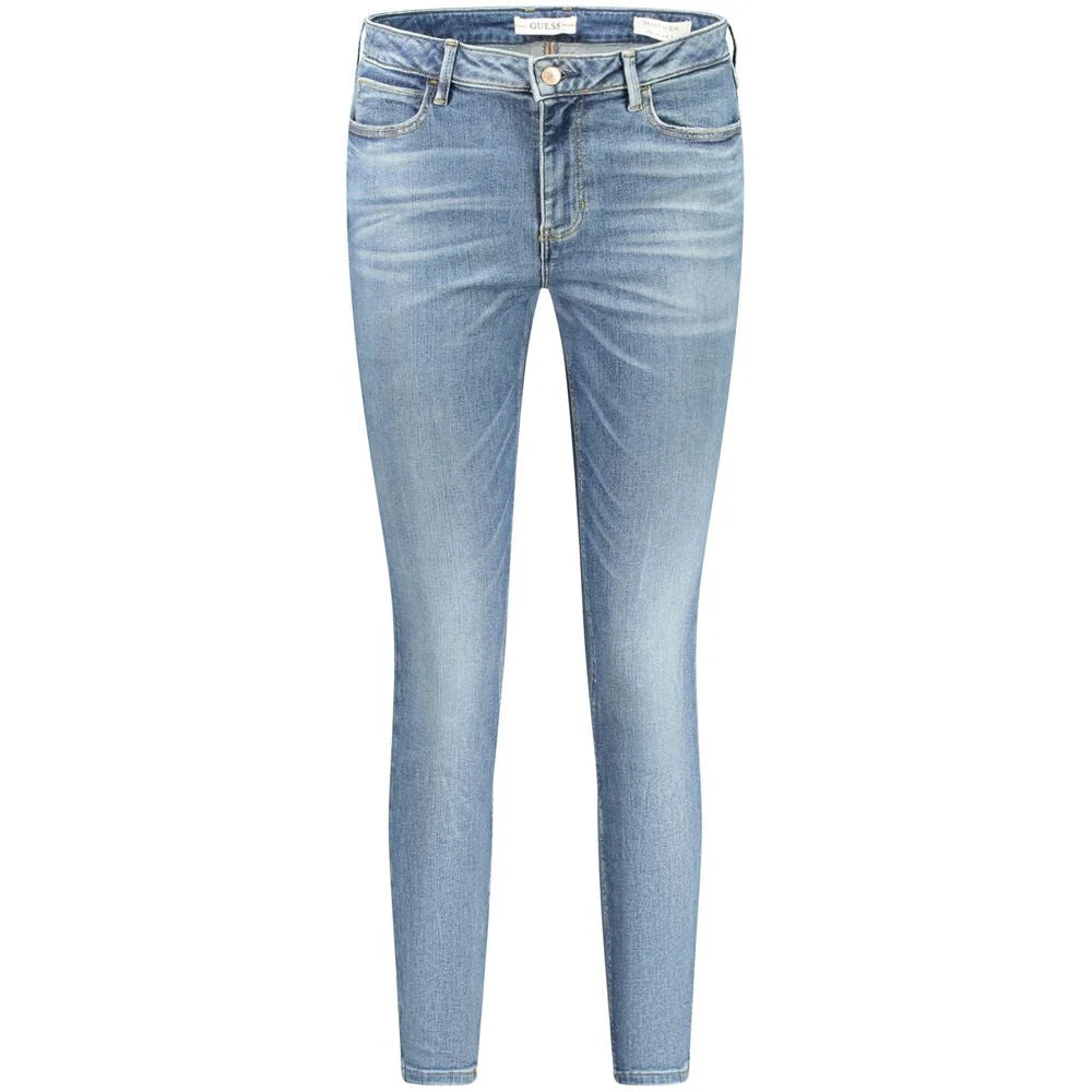 Guess Jeans Blue Recycled Cotton Women Jeans - Jeans