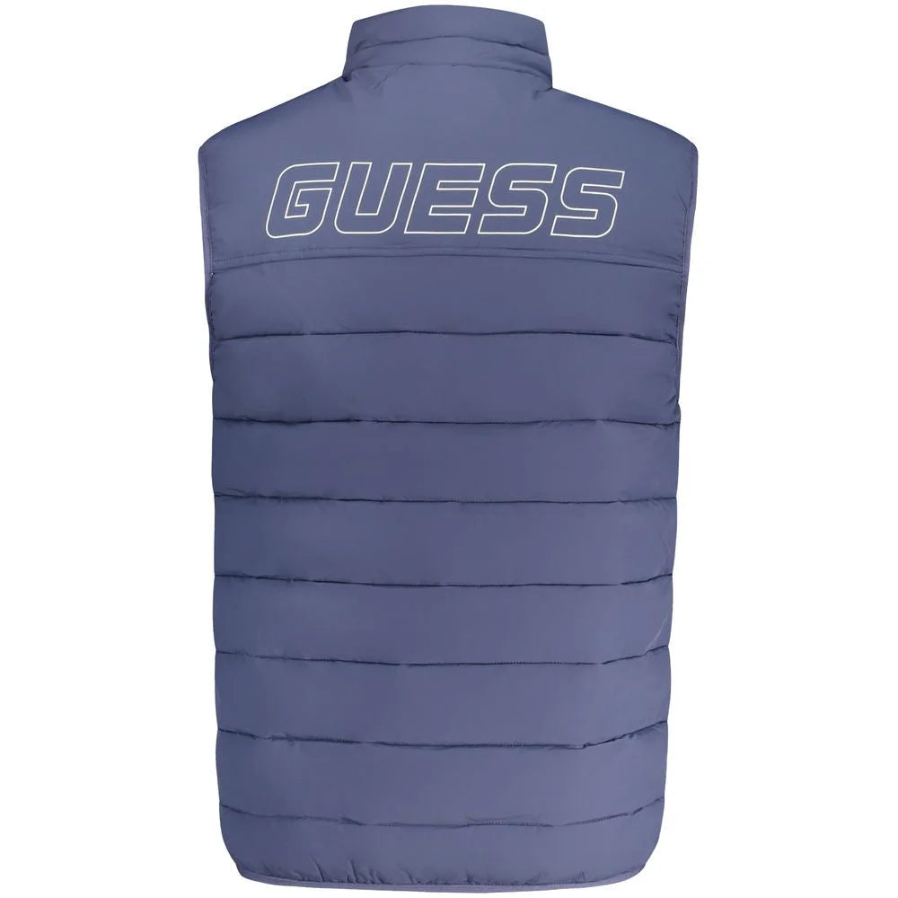 Guess Jeans Blue Spandex Men Jacket - S