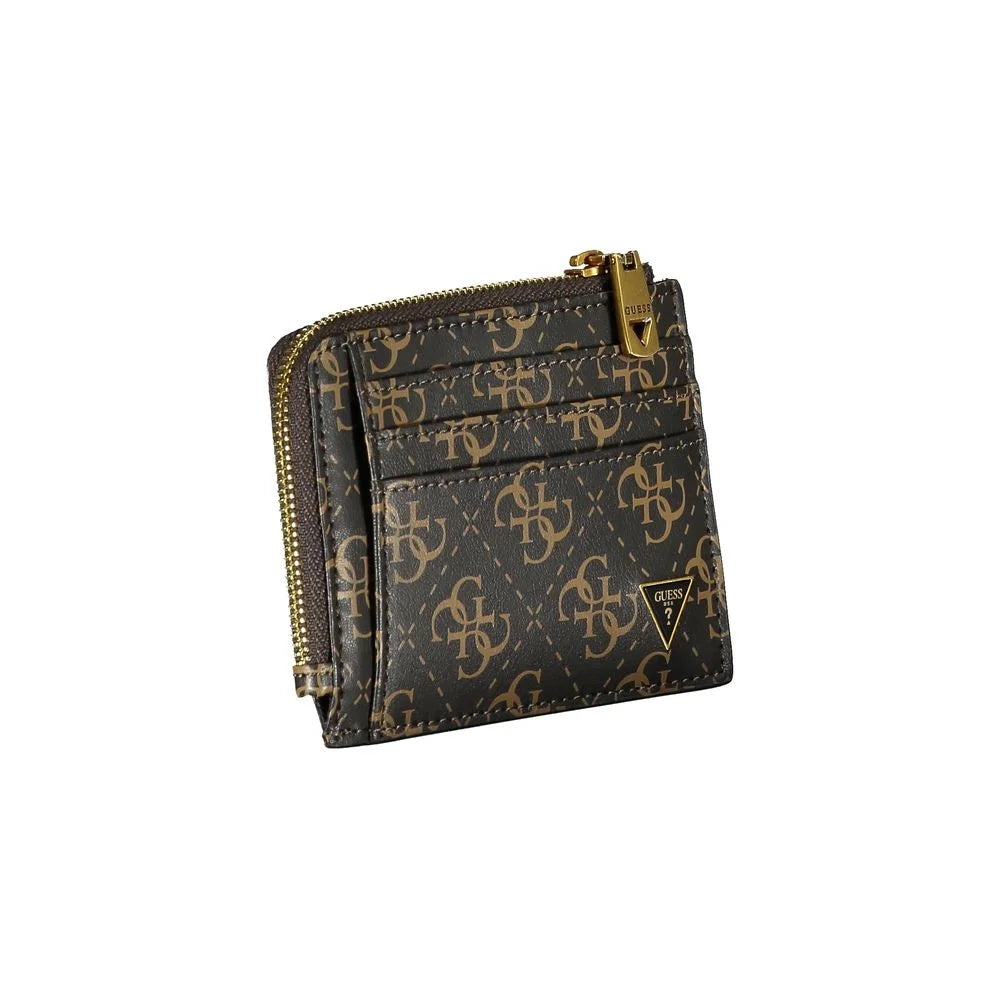 Guess Jeans Brown Leather Wallet - Wallets