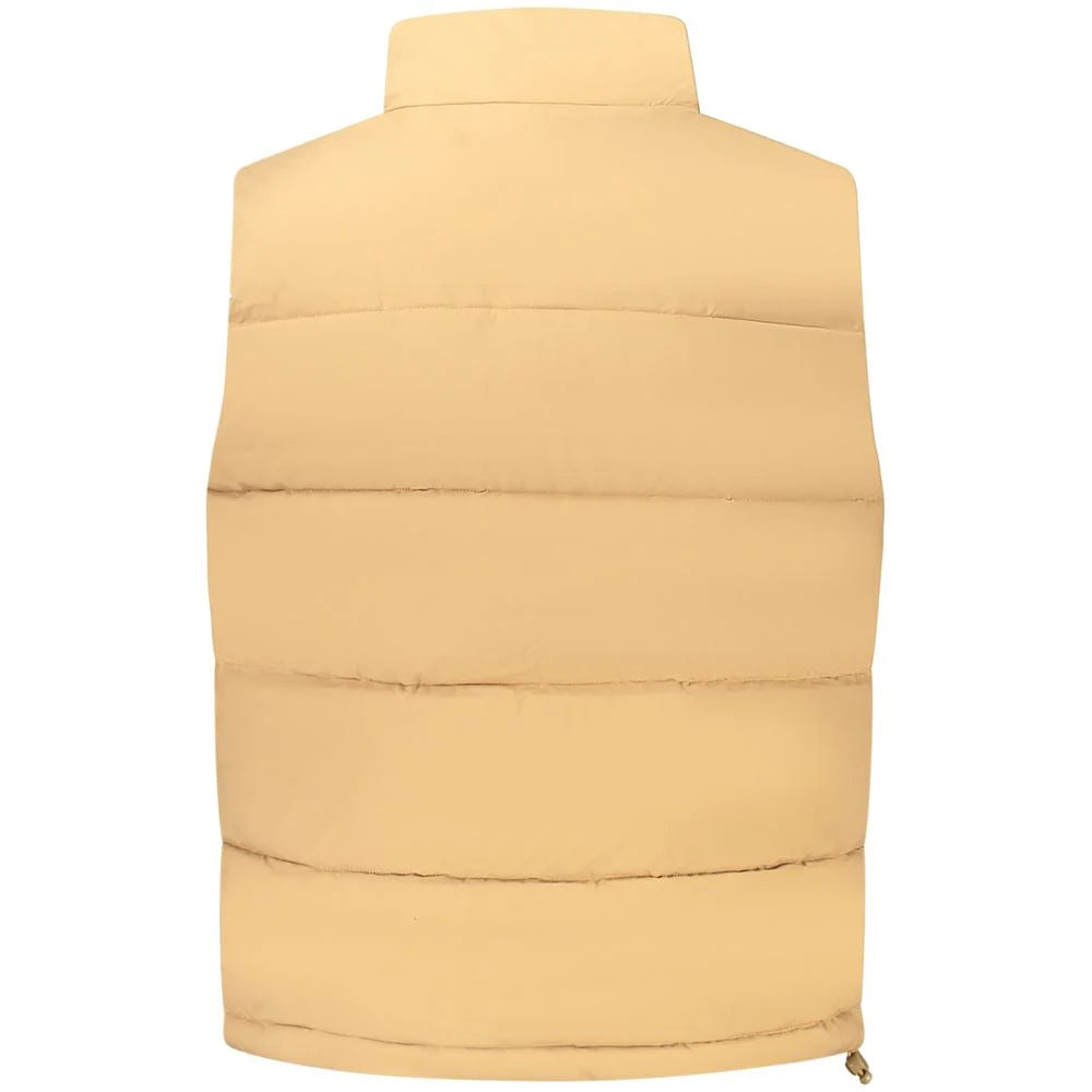 Guess Jeans Brown Polyester Men’s Sleeveless Jacket - S