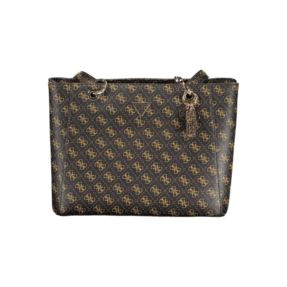 Guess Jeans Brown Polyethylene Handbag