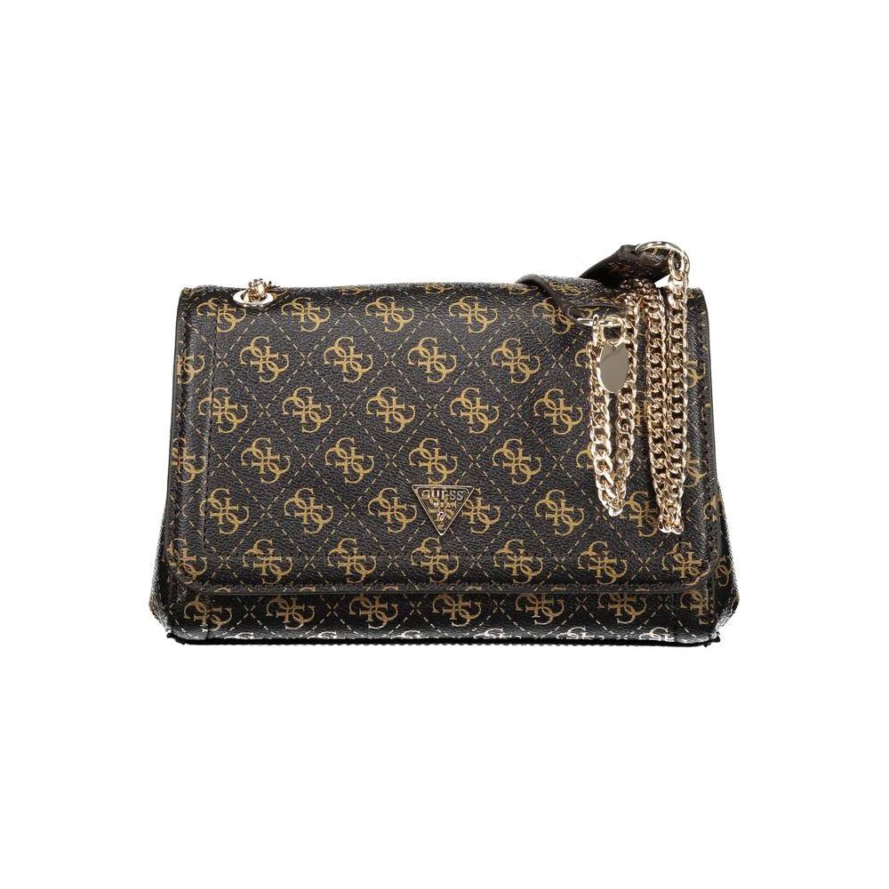 Guess Jeans Brown Polyethylene Handbag - Cross Body Bags