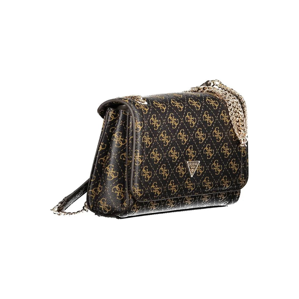 Guess Jeans Brown Polyethylene Handbag - Cross Body Bags