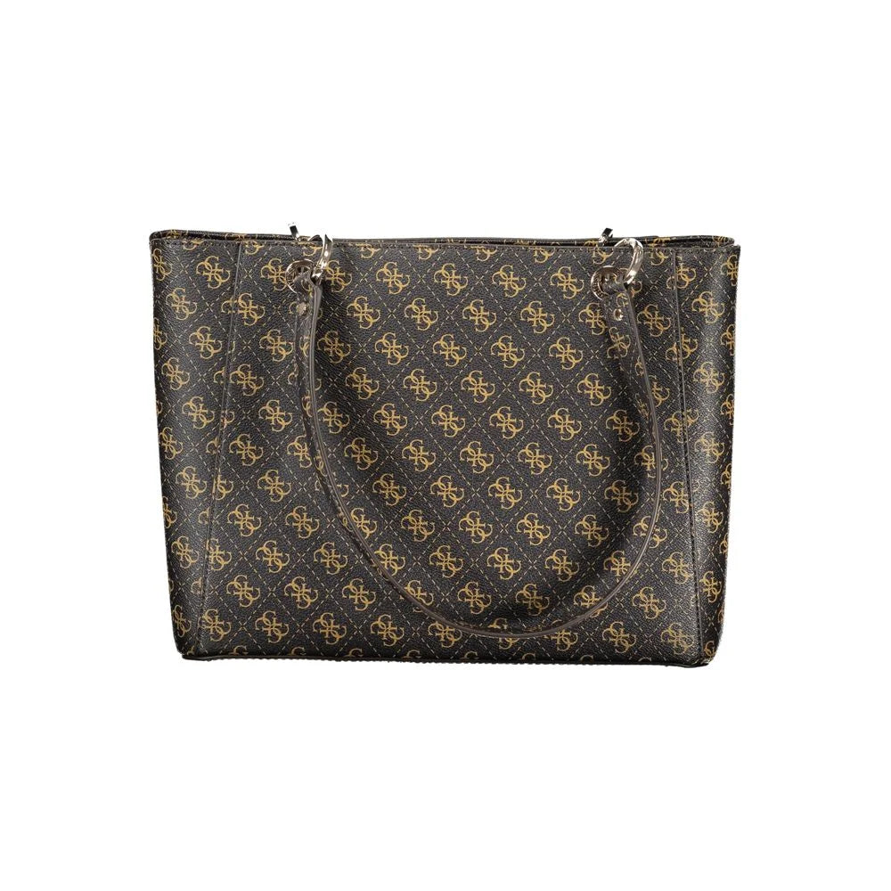 Guess Jeans Brown Polyethylene Handbag - Shopper Bags
