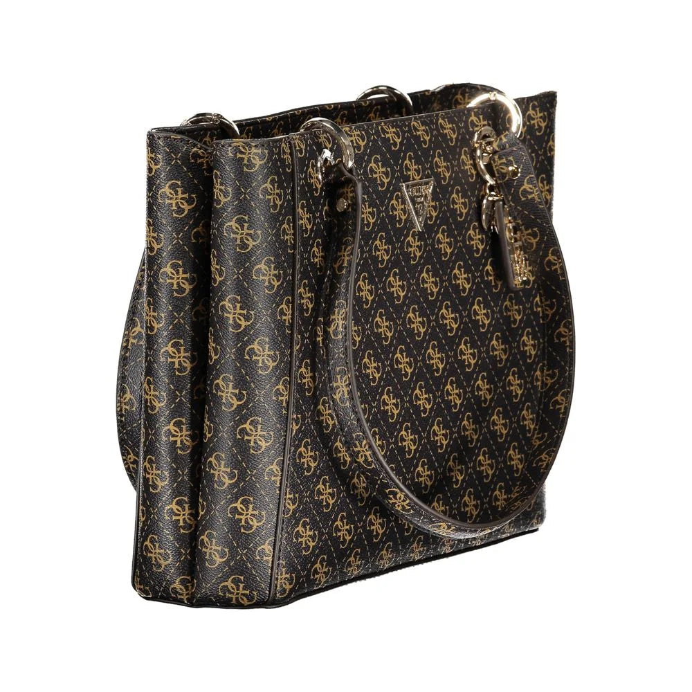 Guess Jeans Brown Polyethylene Handbag - Shopper Bags