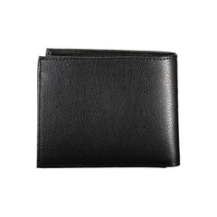 Guess Jeans Chic Black Leather Dual-Compartment Wallet - Wallets
