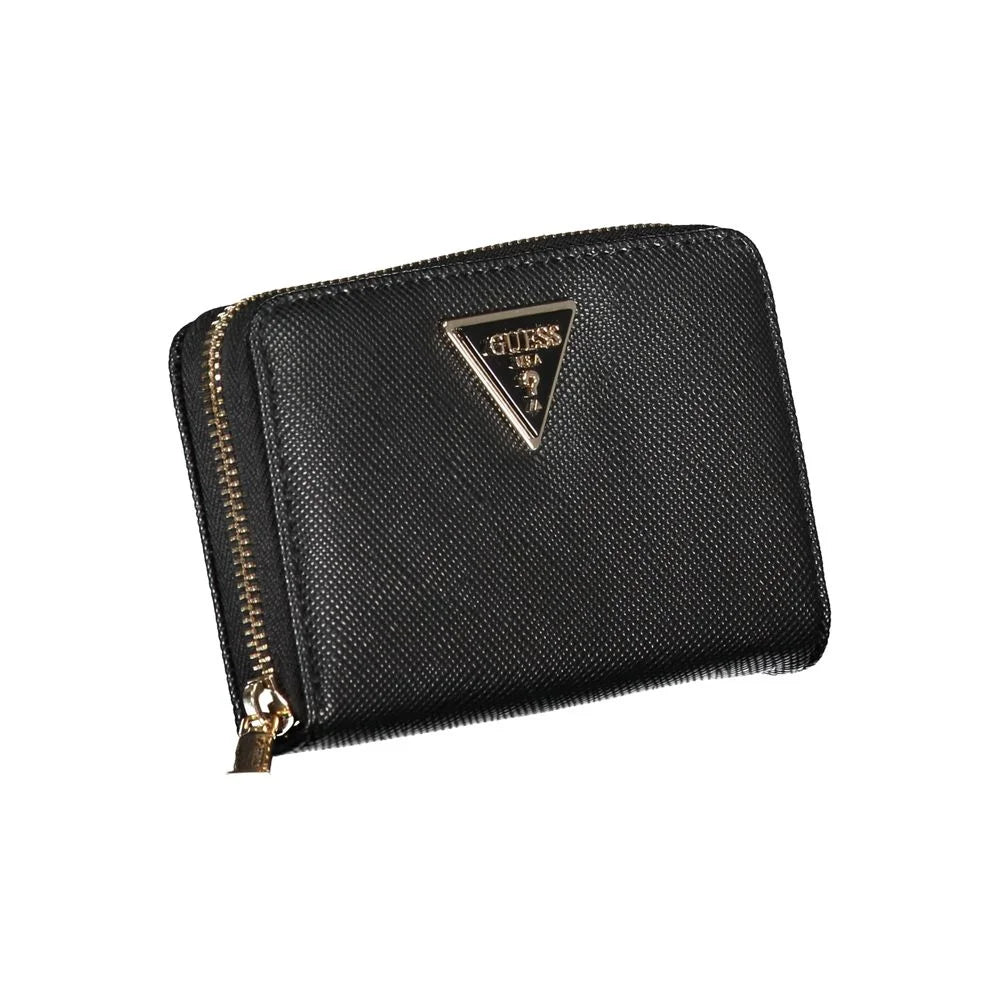 Guess Jeans Chic Black Multi-Compartment Wallet - Wallets
