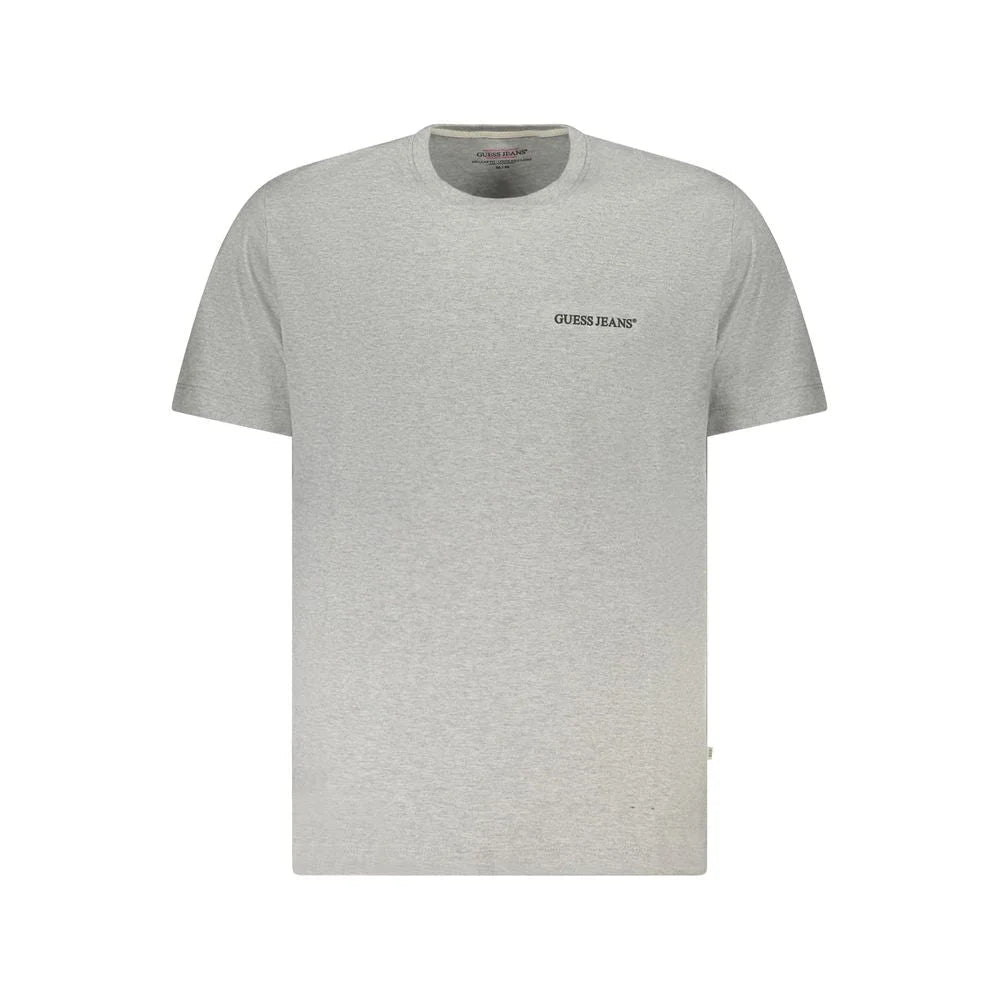 Guess Jeans Gray Cotton Men T-Shirt