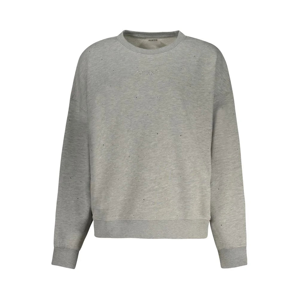 Guess Jeans Gray Cotton Women Sweater - M - Sweatshirts